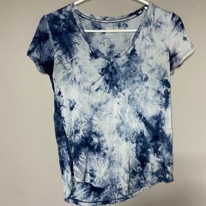 Blue tie dye soft tee